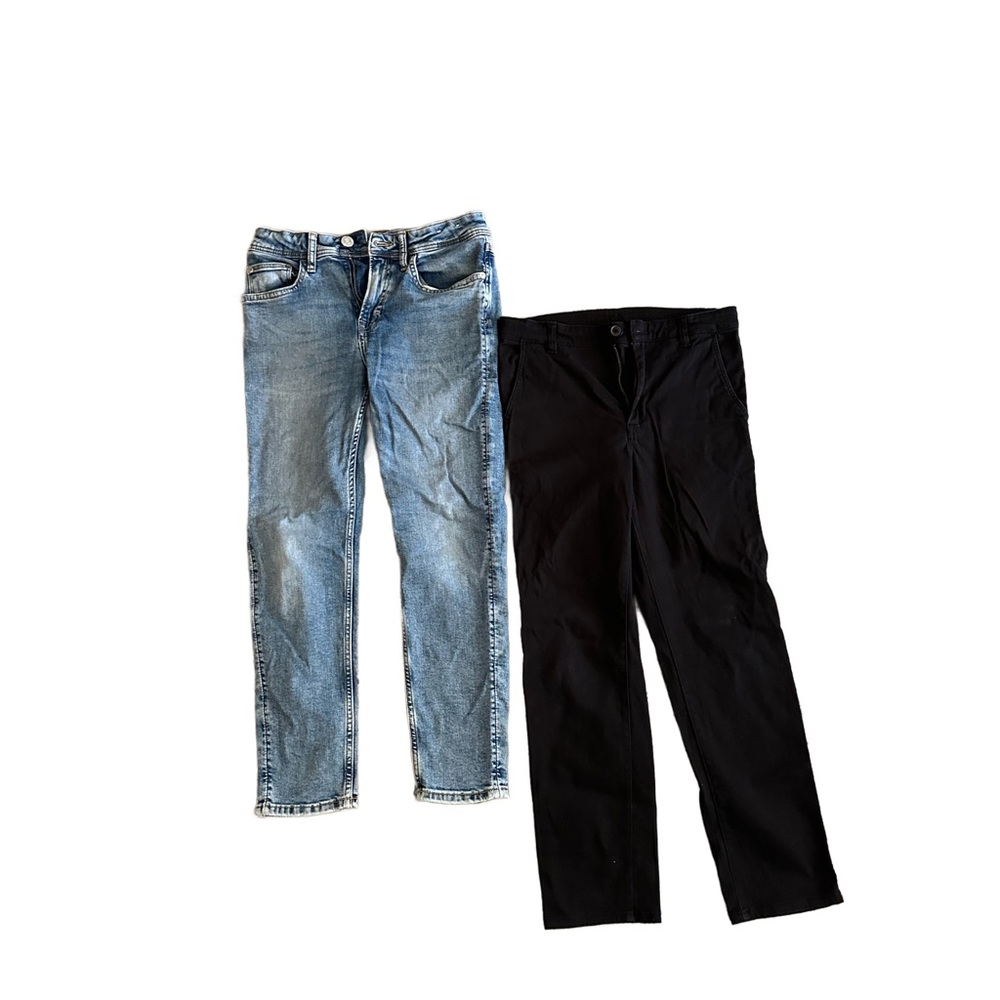 H&M Boys Blue Jeans & Twill Pants (2 Pack)